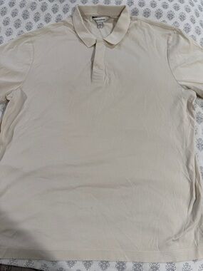 Club Monaco Men’s Butter White Polo Shirt size Large NWOT